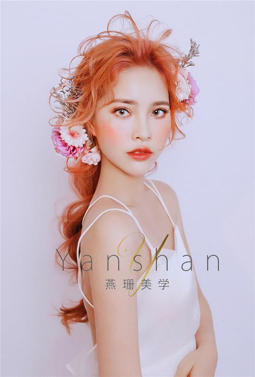 广州燕珊化妆培训的化妆造型作品《时尚编发造型》
